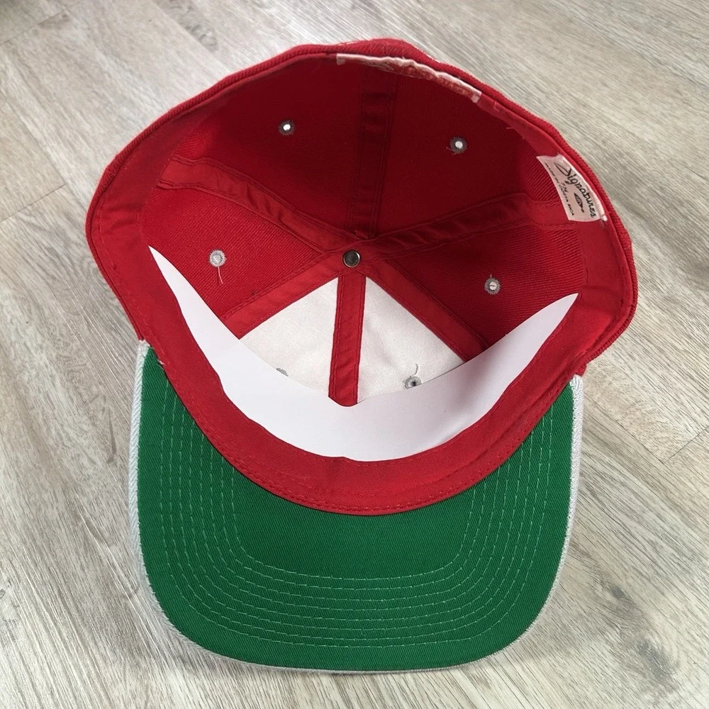 VTG Ohio State Buckeyes Fitted 7 1/8 Hat College Signatures Youngan Red Cap